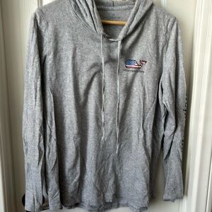 Long sleeve T-shirt pull over with hood excellent condition